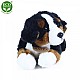 Λούτρινο σκυλί Bernese Mountain Dog ξαπλωμένος 23 cm.