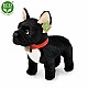 Λούτρινο Dog French Bulldog μαύρο όρθιο 30 cm.