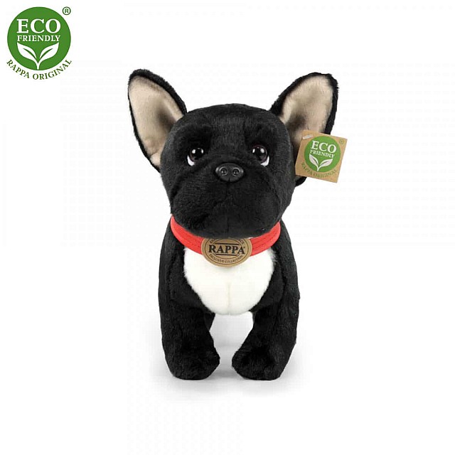 Λούτρινο Dog French Bulldog μαύρο όρθιο 30 cm.