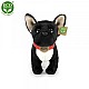 Λούτρινο Dog French Bulldog μαύρο όρθιο 30 cm.