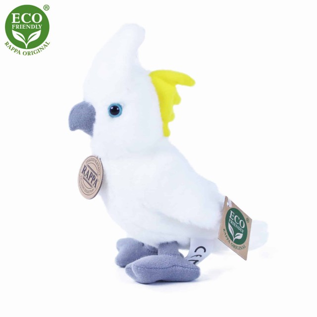 Λούτρινο Parrot Cockatoo λευκό 18 cm.