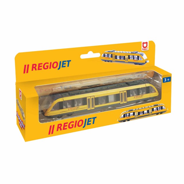 Метален локомотив RegioJet 17 см.