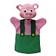 Μαριονέτα για θέατρο Piggy green 26 cm.