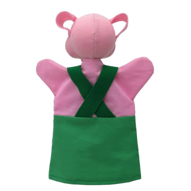 Μαριονέτα για θέατρο Piggy green 26 cm.