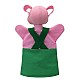 Μαριονέτα για θέατρο Piggy green 26 cm.
