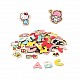 Σετ ξύλινα μαγνητικά γράμματα και ειδώλια Hello Kitty 75 τεμαχίων