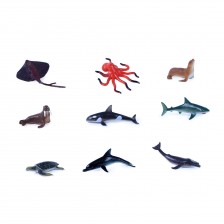Σετ ειδώλια Θαλάσσια ζώα - 9 τεμάχια 5-8 cm.
