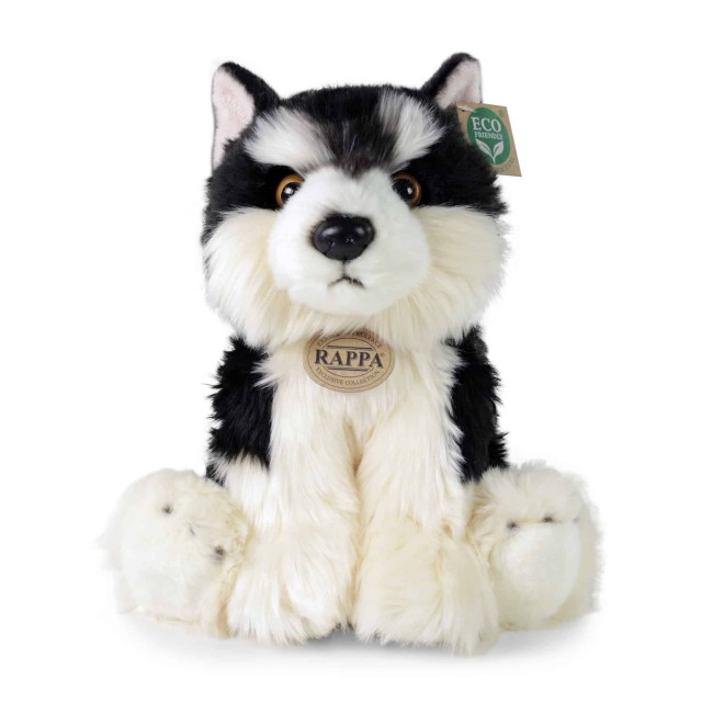 Λούτρινο σκυλί Malamute 28 cm καθιστό