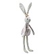 Играчка от лен Зайче момиченце 27 см.