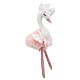 Κούκλα Wilberry Rag Swan σε ροζ χρώμα 30 cm.