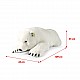 Μεγάλη βελούδινη πολική αρκούδα ξαπλωμένη 109 εκ.