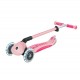 Globber Go Up Deluxe Flash Lights παιδικό αναδιπλούμενο σκούτερ με γονικό έλεγχο, ροζ