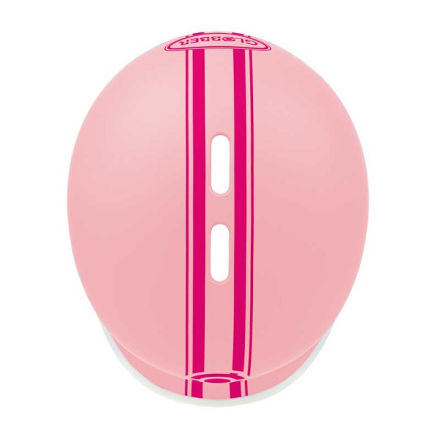 Φωτεινό παιδικό κράνος Globber Master XS/S (47-51cm), παστέλ ροζ