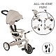 Παιδικό τρίκυκλο 4 σε 1 GLOBBER EXPLORER TRIKE ECOLOGIC, καρύδα