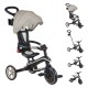 Παιδικό τρίκυκλο 4 σε 1 GLOBBER EXPLORER TRIKE FOLDABLE, πτυσσόμενο, μπεζ χρώμα