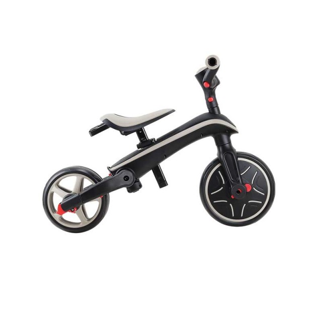 Παιδικό τρίκυκλο 4 σε 1 GLOBBER EXPLORER TRIKE FOLDABLE, πτυσσόμενο, μπεζ χρώμα