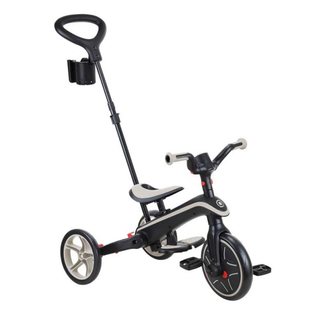 Παιδικό τρίκυκλο 4 σε 1 GLOBBER EXPLORER TRIKE FOLDABLE, πτυσσόμενο, μπεζ χρώμα