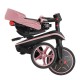 Παιδικό τρίκυκλο 4 σε 1 GLOBBER EXPLORER TRIKE FOLDABLE, πτυσσόμενο, ροζ χρώμα