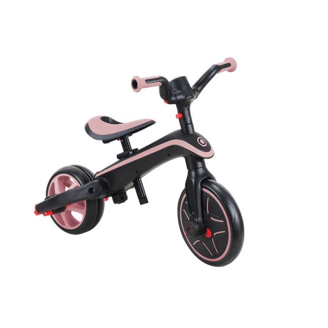 Παιδικό τρίκυκλο 4 σε 1 GLOBBER EXPLORER TRIKE FOLDABLE, πτυσσόμενο, ροζ χρώμα