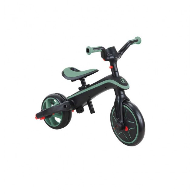 Παιδικό τρίκυκλο 4 σε 1 GLOBBER EXPLORER TRIKE ΠΤΥΣΣΟΜΕΝΟ, πτυσσόμενο, χρώμα ελιάς