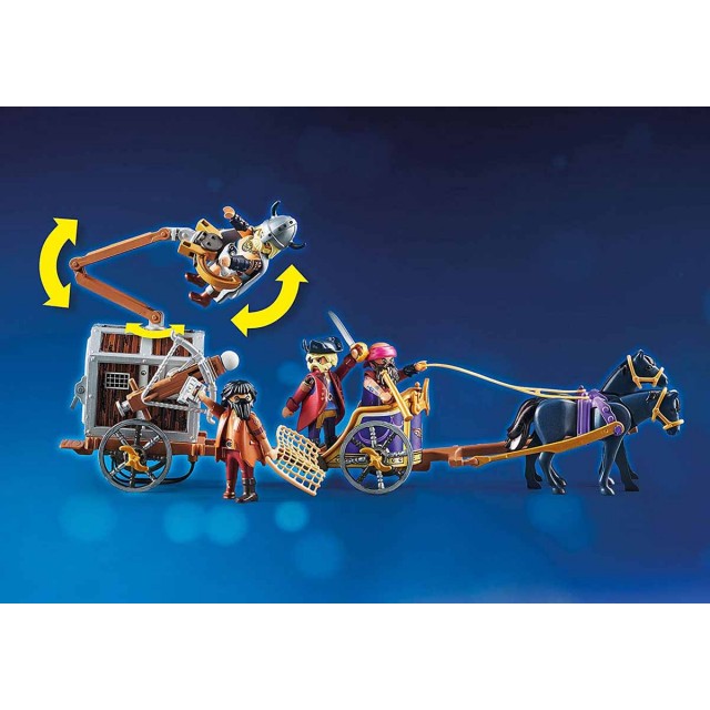 Παιδικό σετ κατασκευής Playmobil, ο Τσάρλι με το βαγόνι της φυλακής