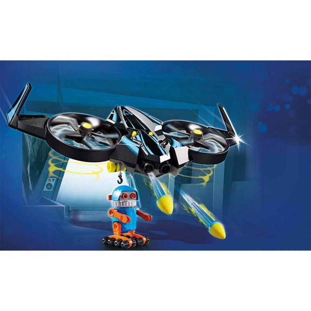 Παιδικό σετ κατασκευών Playmobil, Robotitron με drone