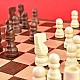 Κλασικό ξύλινο σετ σκακιού με πιόνια, για παιδιά, 29 εκ.