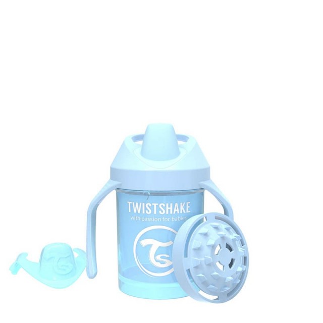 Μίνι φλιτζάνι Twistshake με σέικερ 230 ml 4+ μηνών μπλε