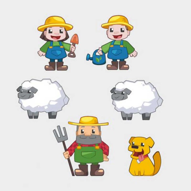 Μίνι βαφλιέρα "The Little Farmers" 90 τεμαχίων