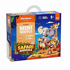 Μίνι Κατασκευαστής Βάφλας Marioinex "Safari Animals", 100 τεμάχια