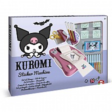 Κιτ δημιουργίας αυτοκόλλητων Kuromi με 12 μαρκαδόρους, 50 αυτοκόλλητα, 7 σφραγίδες και ένα βιβλίο ζωγραφικής