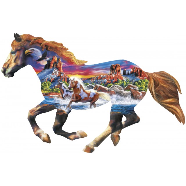Παζλ Master Pieces 1000 τεμαχίων - The Running Horse
