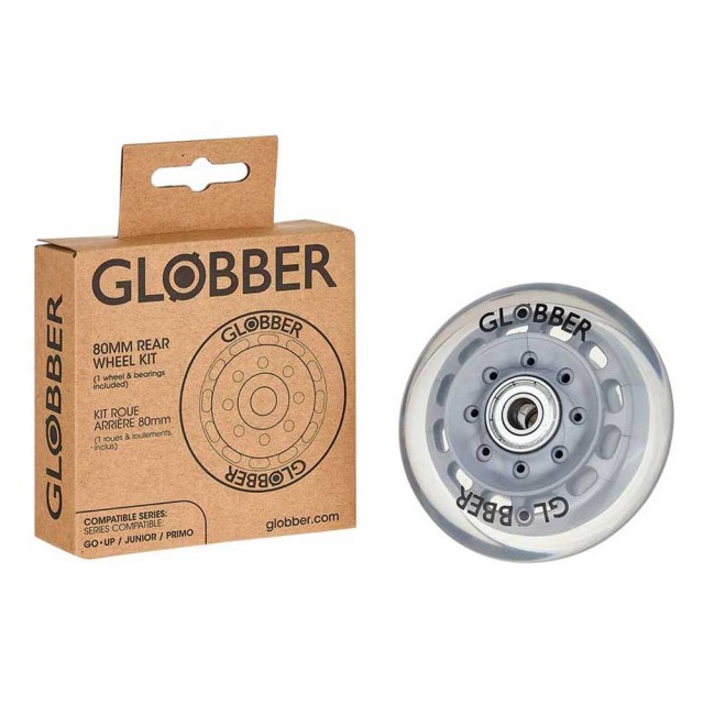 Εφεδρικός πίσω τροχός 80mm για σκούτερ GLOBBER PRIMO/GO UP/ELITE/MASTER/FLOW