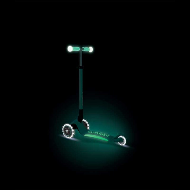 Πτυσσόμενο σκούτερ με φωτιζόμενες λαβές ELITE GLOW LIGHTS, μέντα