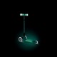 Πτυσσόμενο σκούτερ με φωτιζόμενες λαβές ELITE GLOW LIGHTS, μέντα