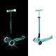 Πτυσσόμενο σκούτερ με φωτιζόμενες λαβές ELITE GLOW LIGHTS, μέντα