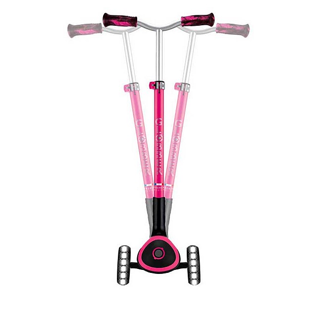 Πτυσσόμενο πατίνι για παιδιά άνω των 4 ετών GLOBBER ACE LIGHTS, ροζ