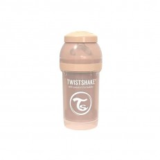 Μπιμπερό κατά των κολικών Twistshake 180 ml μπεζ