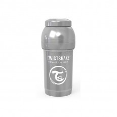Μπουκάλι κατά των κολικών για μωρά Twistshake 180 ml - Pearl Grey Collection
