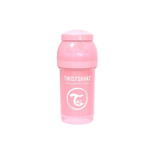 Μπουκάλι για μωρά κατά των κολικών Twistshake 260 ml. ροζ