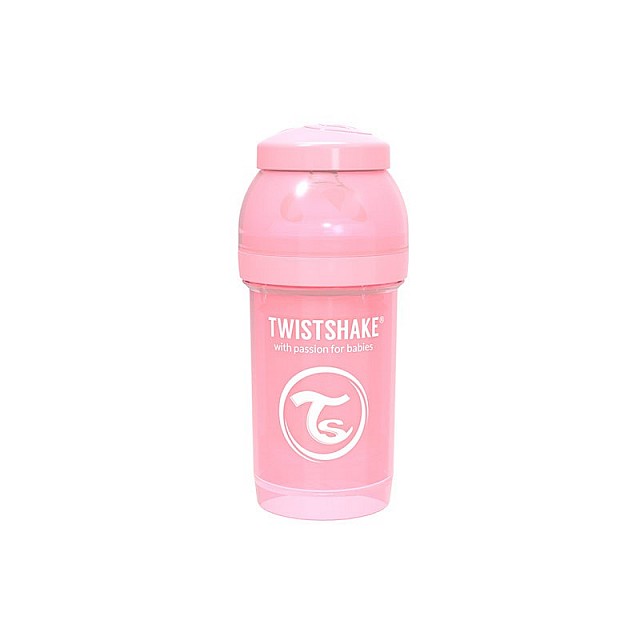 Μπουκάλι για μωρά κατά των κολικών Twistshake 330 ml. ροζ