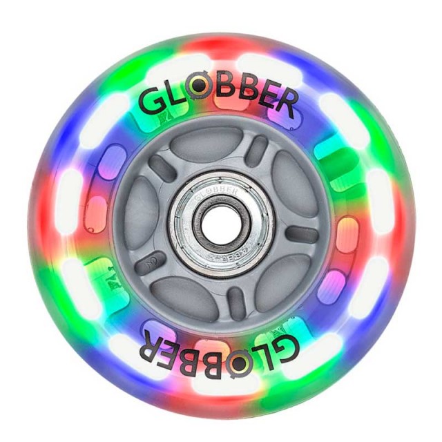 Φωτεινός πίσω τροχός, 80 mm για σκούτερ GLOBBER PRIMO / EVO