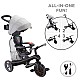 Τρίκυκλο 4 σε 1 GLOBBER EXPLORER TRIKE DELUXE PLAY με τέντα σε μαύρο χρώμα