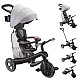 Τρίκυκλο 4 σε 1 GLOBBER EXPLORER TRIKE DELUXE PLAY με τέντα σε μαύρο χρώμα