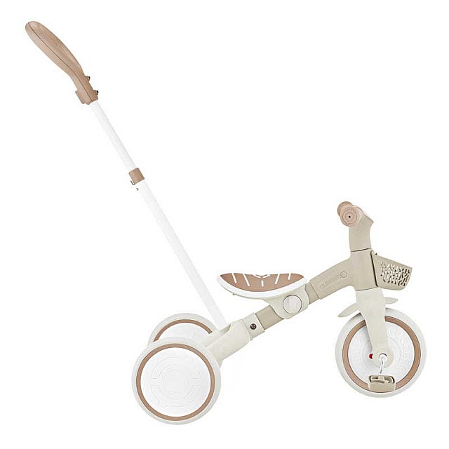 Τρίκυκλο με γονικό έλεγχο 3 σε 1 GLOBBER LEARNING TRIKE PLUS, μπεζ