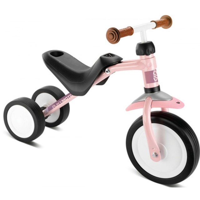 Παιδικό τρίκυκλο με ρυθμιζόμενο κάθισμα PUKY PUKYMOTO, παστέλ ροζ