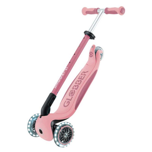 Πατίνι 5 σε 1 GLOBBER GO UP DELUXE LIGHTS 360° - παστέλ ροζ