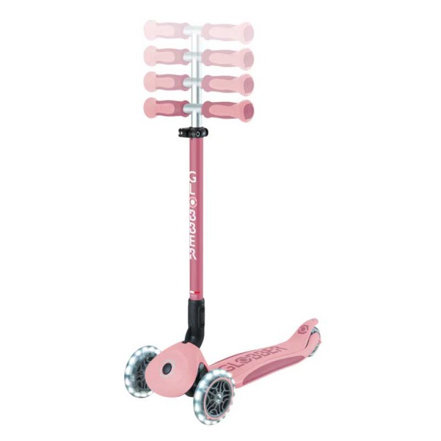 Πατίνι 5 σε 1 GLOBBER GO UP DELUXE LIGHTS 360° - παστέλ ροζ