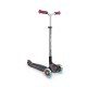 Scooter Globber Master Lights 3 τροχών, μαύρο και κόκκινο