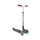 Scooter Globber Master Lights 3 τροχών, μαύρο και κόκκινο